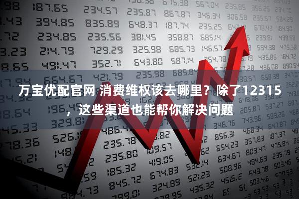 万宝优配官网 消费维权该去哪里？除了12315，这些渠道也能帮你解决问题